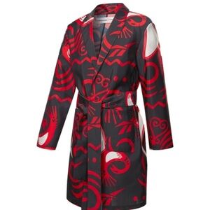 NWT Reebok GE4170 Unisex By Pyer Moss Allover Print Sankofa Duster jacket S